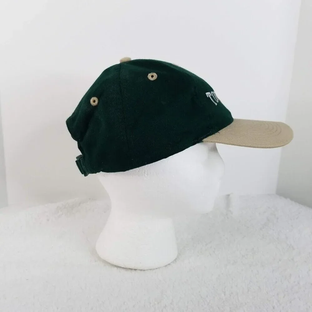 Beartooth Mountains Hat Wyoming Strapback Cap‎ Green Khaki Top of the World